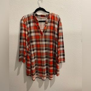 Gabby style plaid top